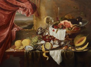Nature morte avec vue imaginaire